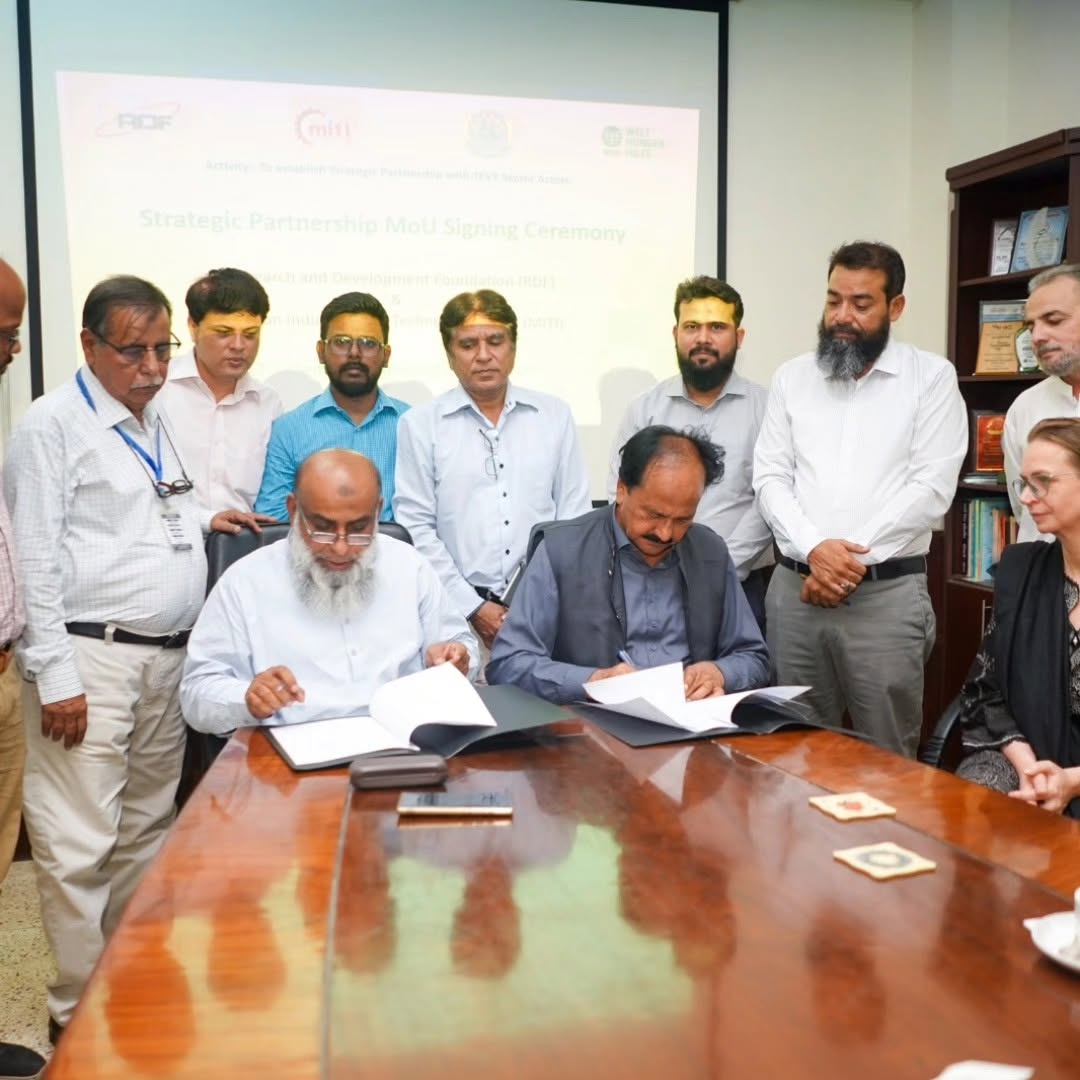 RDF and MITI Karachi Sign Strategic Partnership to Strengthen Youth Skills Development